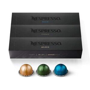Nespresso VertuoLine Capsules Variety 30 Count Pack Medium and Dark Roast Pods
